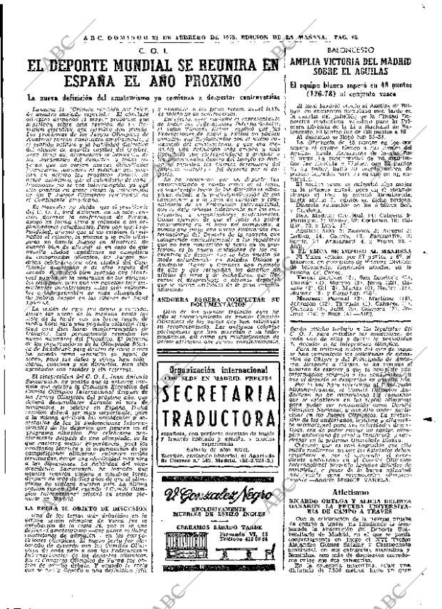 ABC MADRID 23-02-1975 página 51