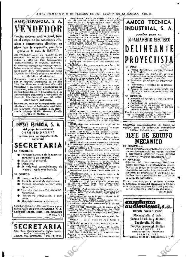 ABC MADRID 23-02-1975 página 67