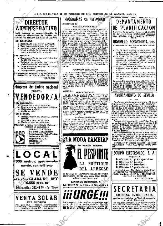 ABC MADRID 23-02-1975 página 70