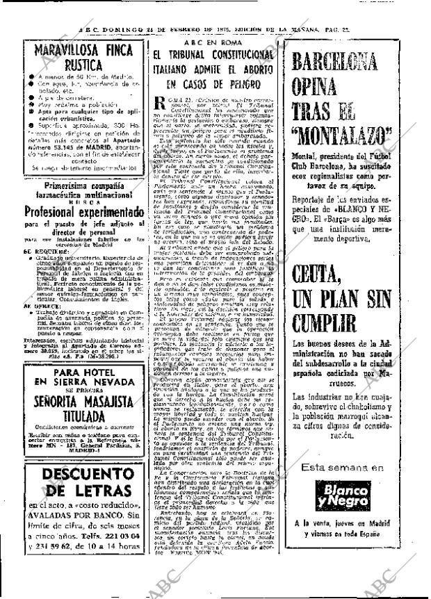 ABC MADRID 23-02-1975 página 8