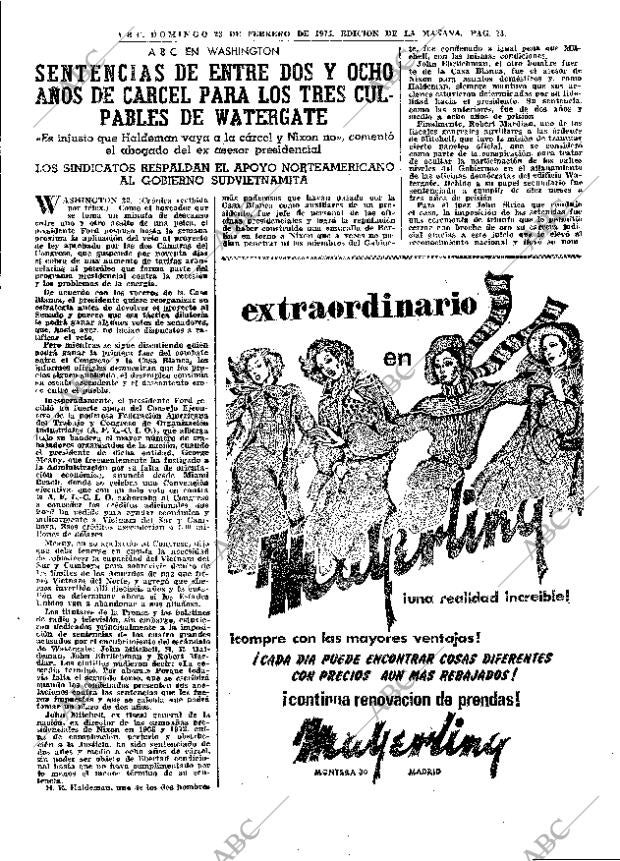 ABC MADRID 23-02-1975 página 9