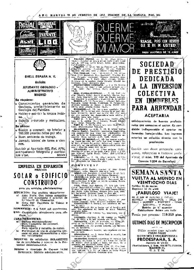 ABC MADRID 25-02-1975 página 101