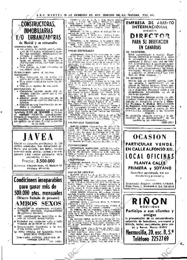 ABC MADRID 25-02-1975 página 103