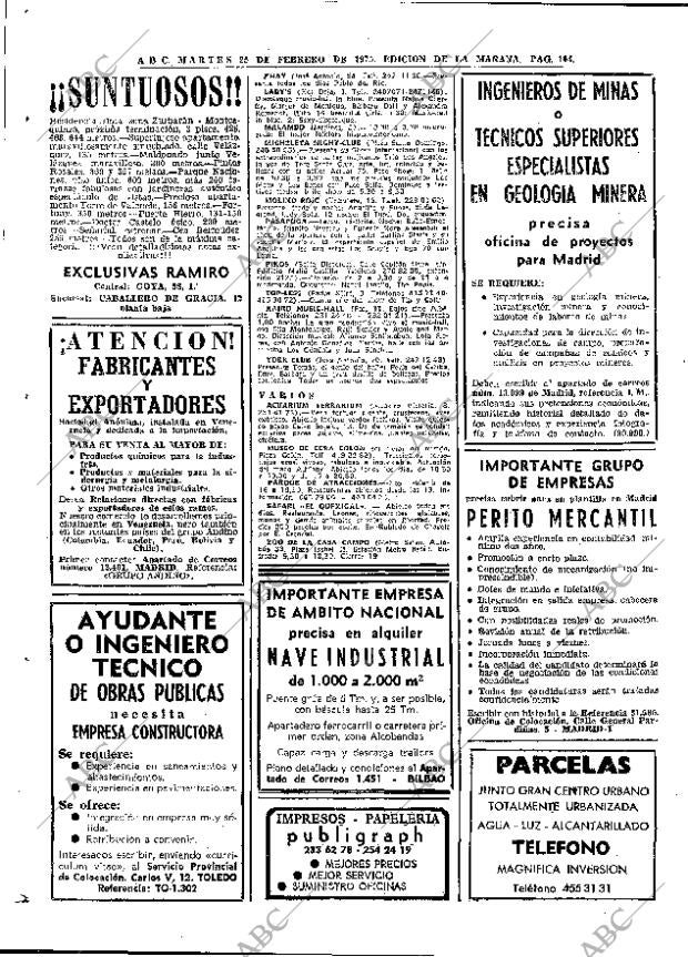 ABC MADRID 25-02-1975 página 104