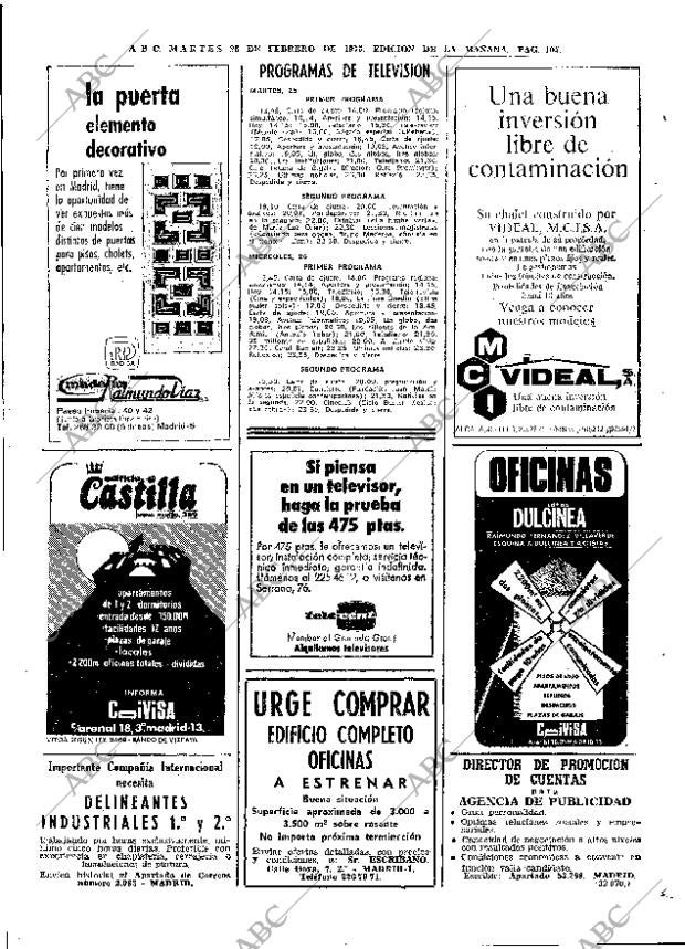 ABC MADRID 25-02-1975 página 105