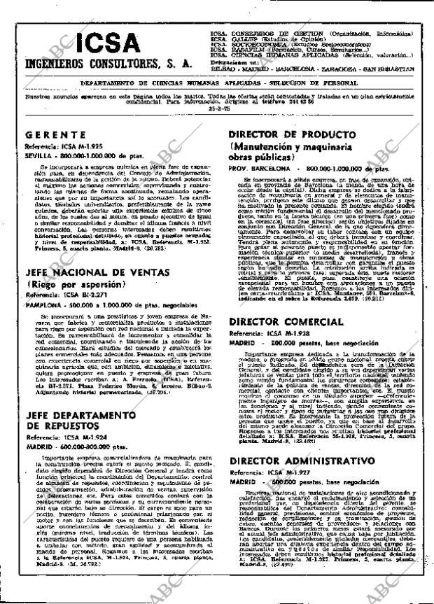 ABC MADRID 25-02-1975 página 28