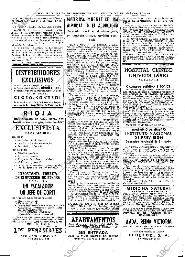 ABC MADRID 25-02-1975 página 48