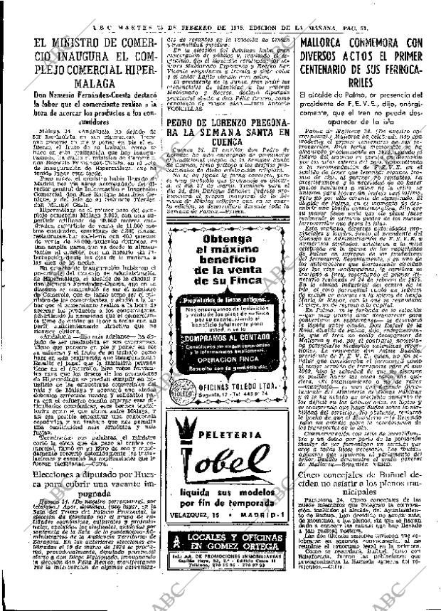 ABC MADRID 25-02-1975 página 51