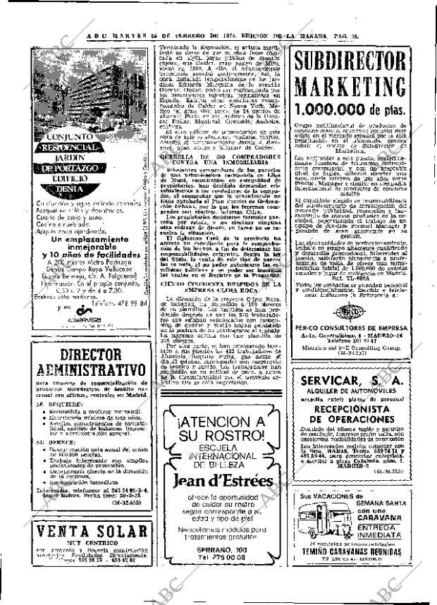 ABC MADRID 25-02-1975 página 58