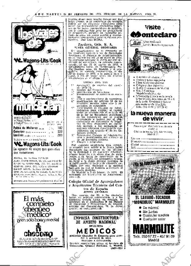 ABC MADRID 25-02-1975 página 72
