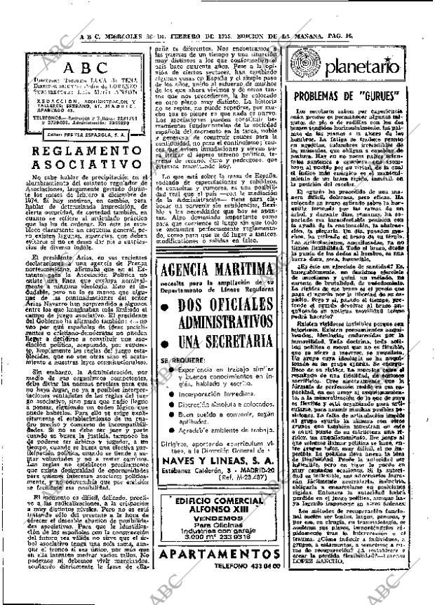 ABC MADRID 26-02-1975 página 16