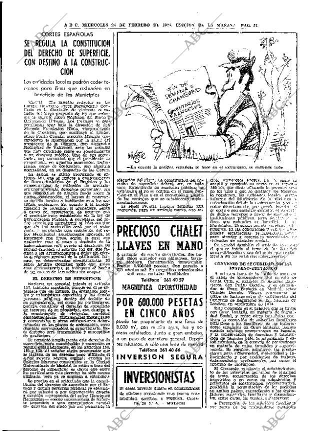 ABC MADRID 26-02-1975 página 21