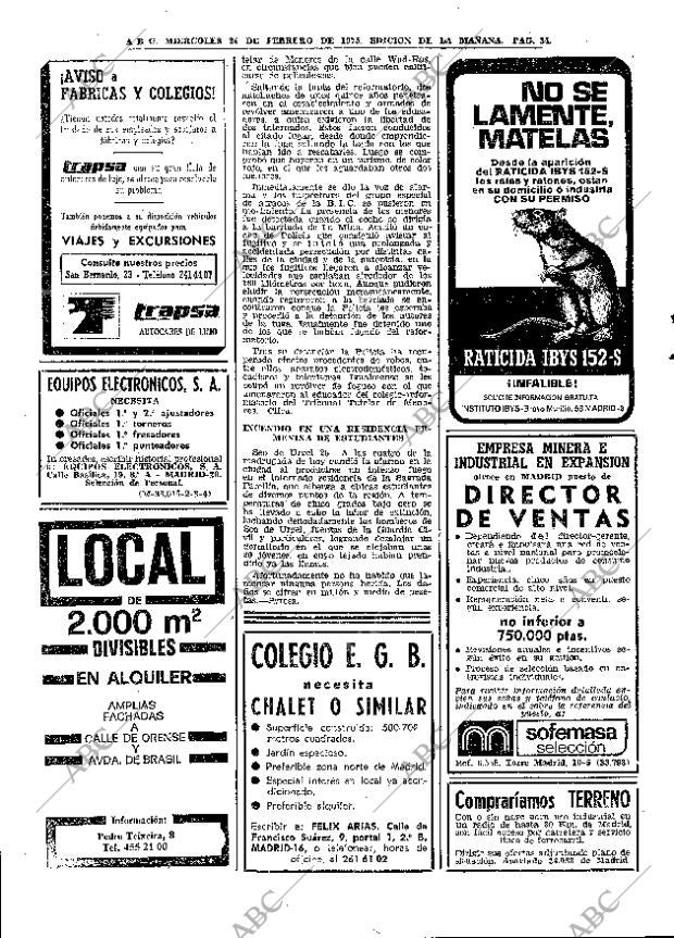 ABC MADRID 26-02-1975 página 34