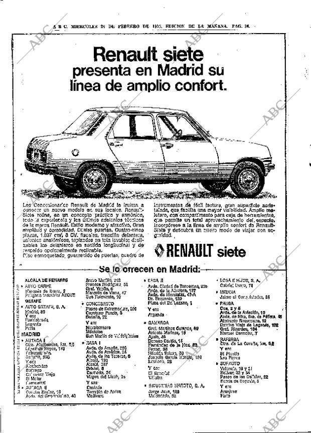 ABC MADRID 26-02-1975 página 36