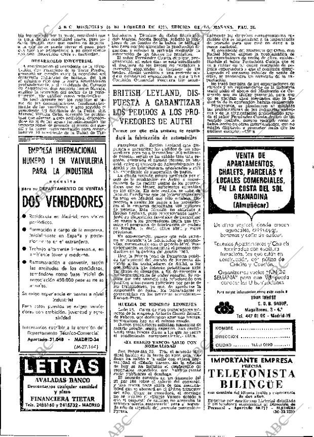 ABC MADRID 26-02-1975 página 38