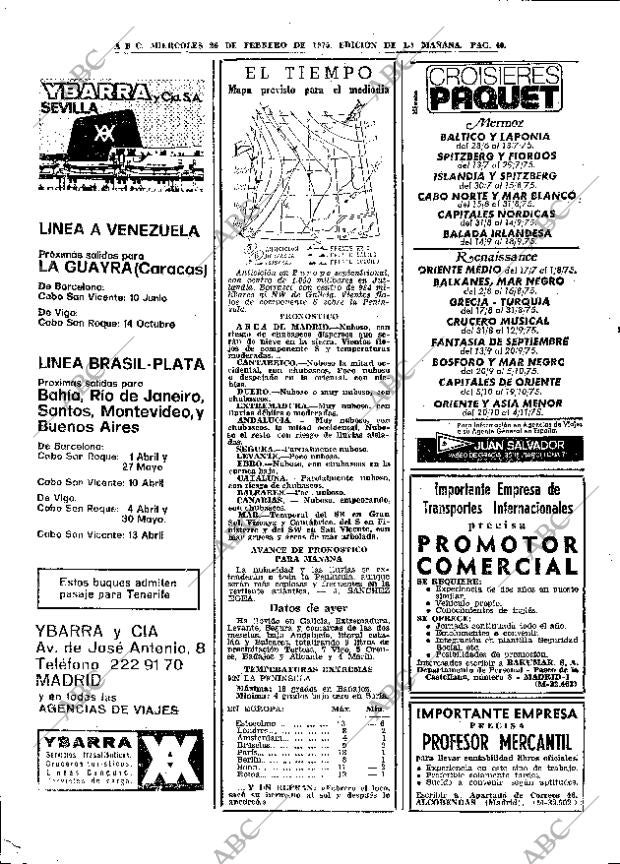 ABC MADRID 26-02-1975 página 40