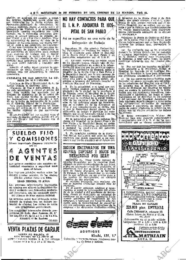 ABC MADRID 26-02-1975 página 44