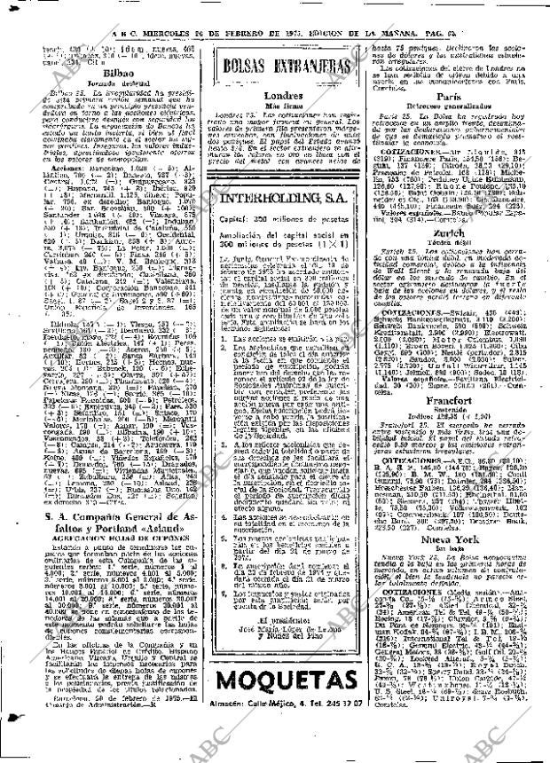 ABC MADRID 26-02-1975 página 62