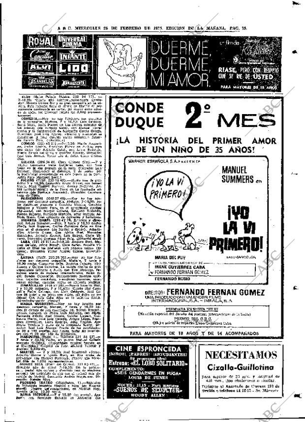 ABC MADRID 26-02-1975 página 73