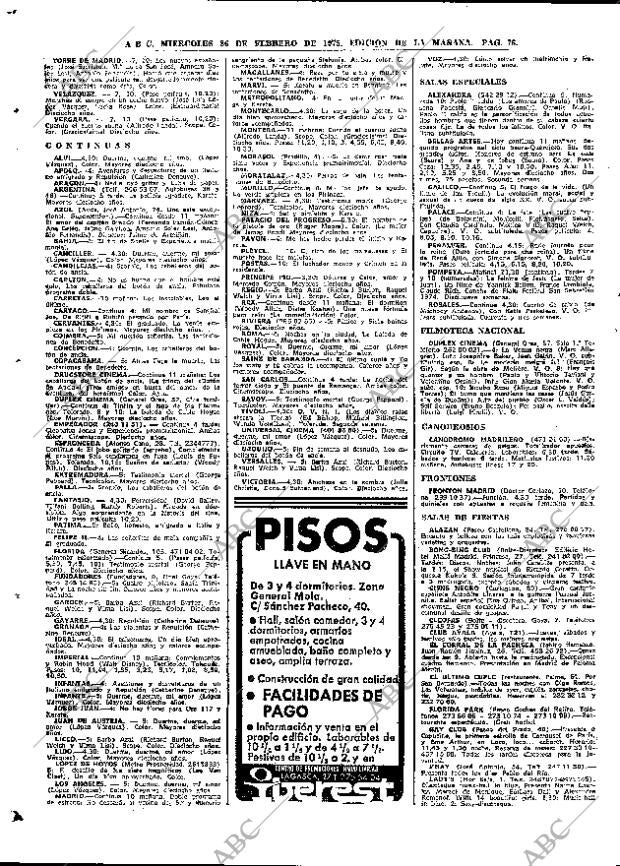 ABC MADRID 26-02-1975 página 76