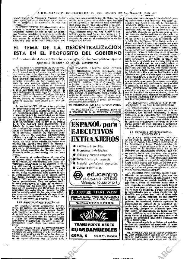 ABC MADRID 27-02-1975 página 23