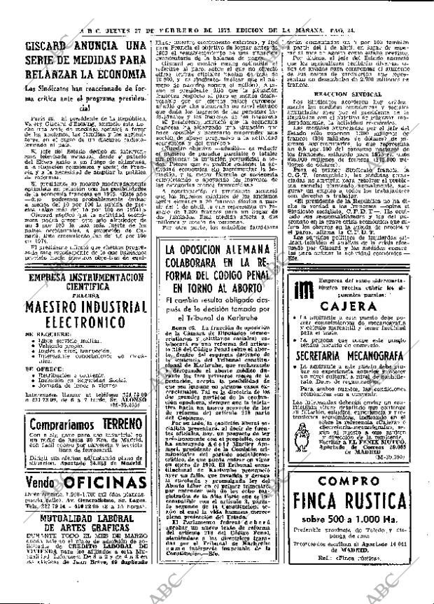 ABC MADRID 27-02-1975 página 34