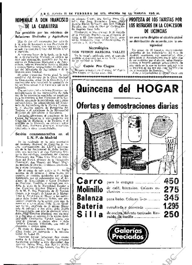 ABC MADRID 27-02-1975 página 51