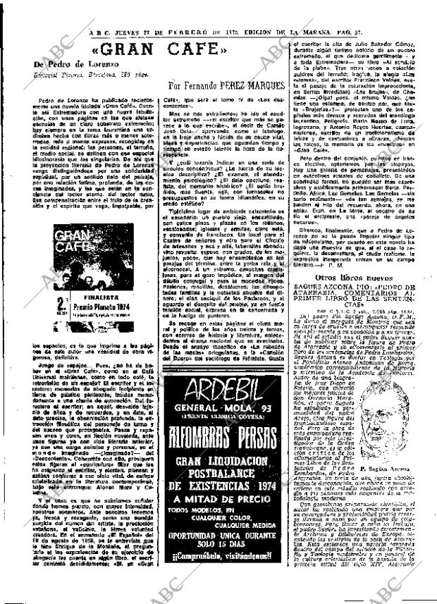 ABC MADRID 27-02-1975 página 57