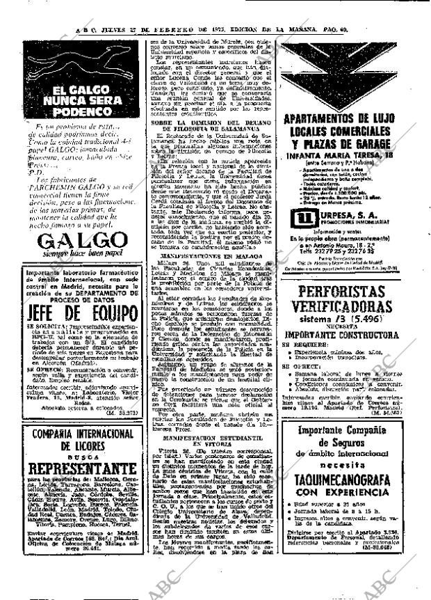 ABC MADRID 27-02-1975 página 60