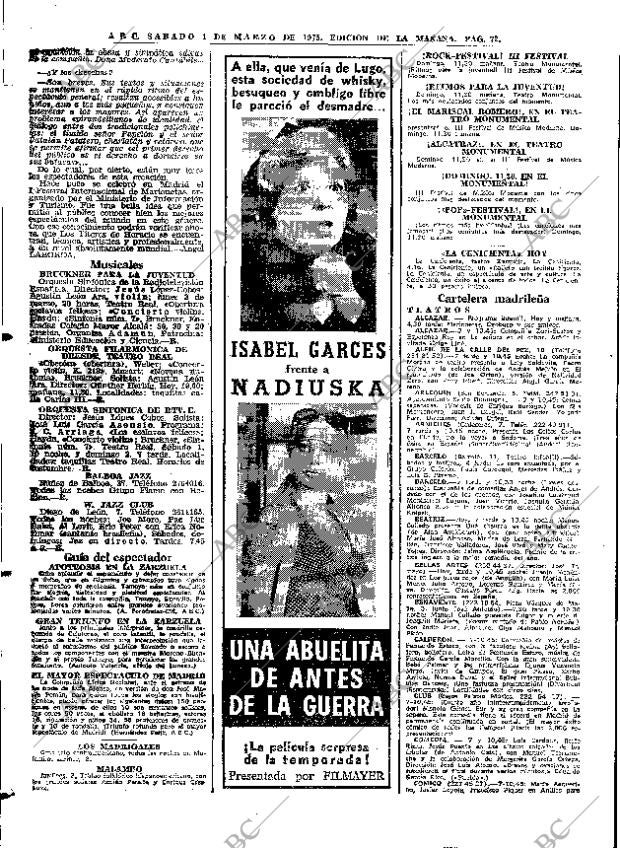 ABC MADRID 01-03-1975 página 72