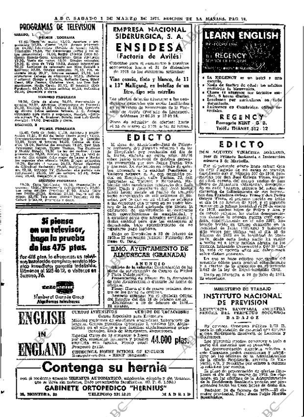 ABC MADRID 01-03-1975 página 78