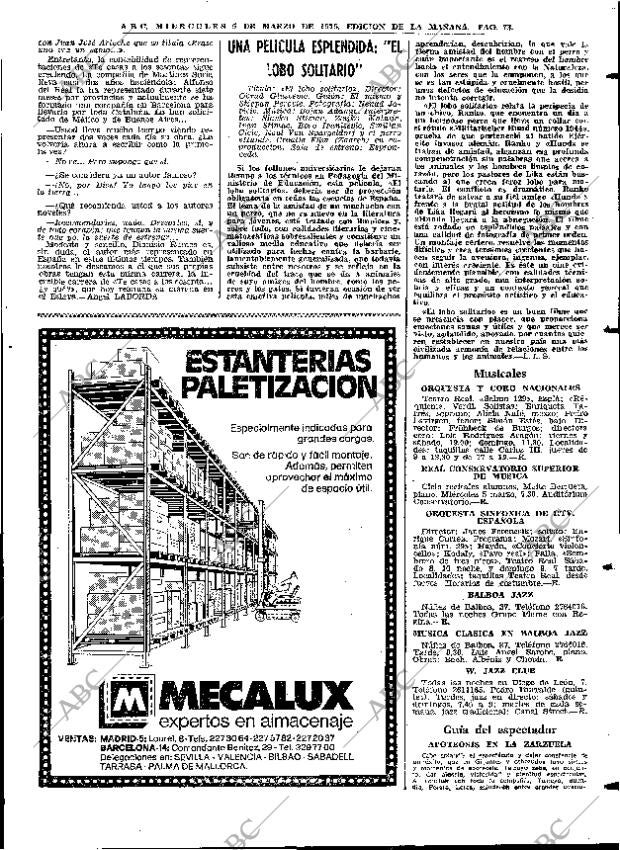 ABC MADRID 05-03-1975 página 73
