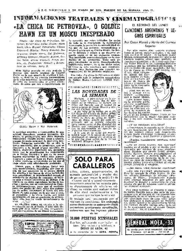 ABC MADRID 09-03-1975 página 71