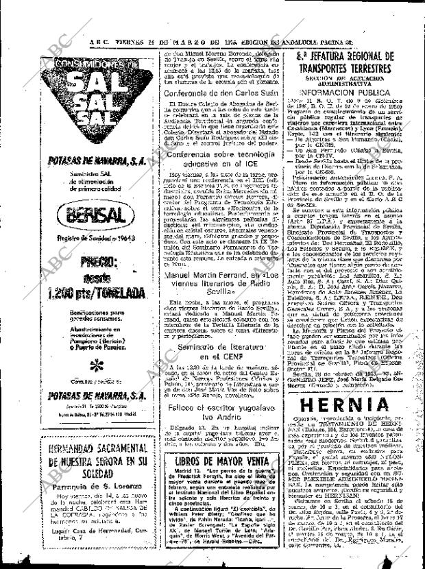 ABC SEVILLA 14-03-1975 página 58