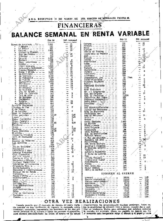 ABC SEVILLA 16-03-1975 página 45