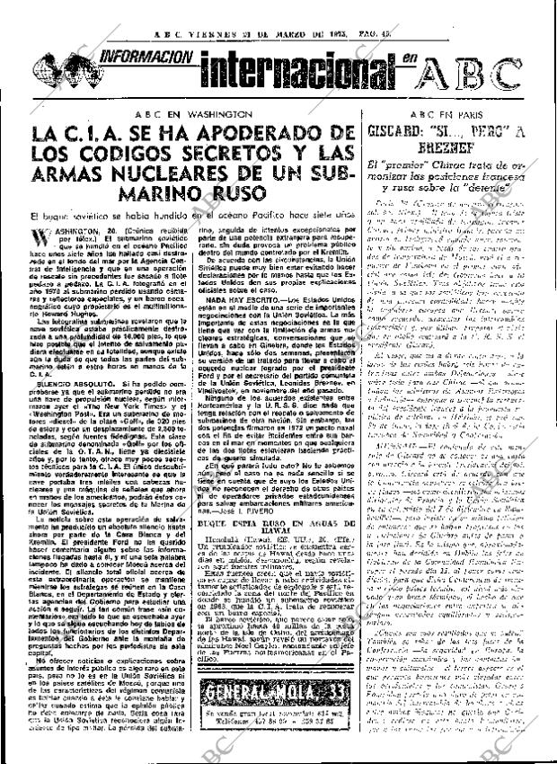 ABC MADRID 21-03-1975 página 45