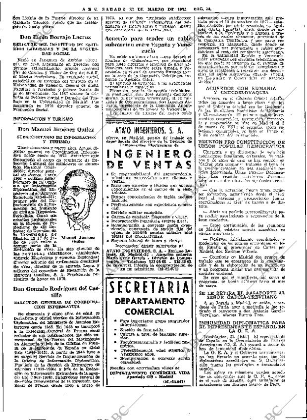 ABC MADRID 22-03-1975 página 34