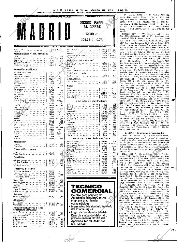 ABC MADRID 22-03-1975 página 65
