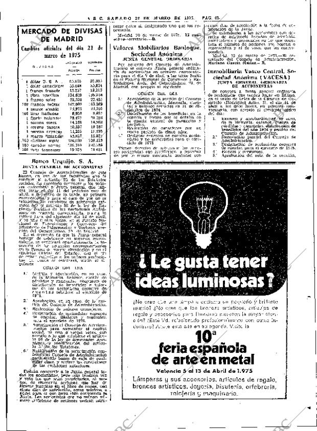 ABC MADRID 22-03-1975 página 67