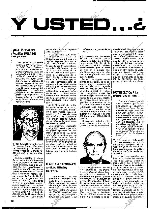 BLANCO Y NEGRO MADRID 22-03-1975 página 22