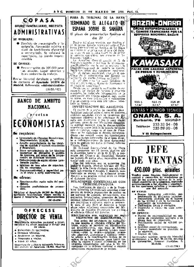 ABC MADRID 23-03-1975 página 16