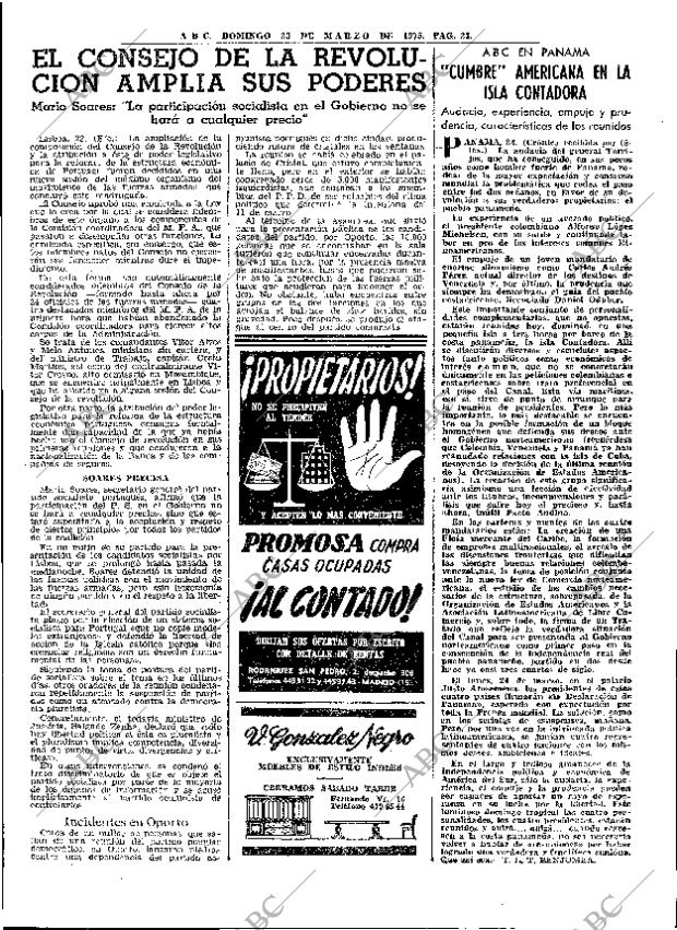 ABC MADRID 23-03-1975 página 23