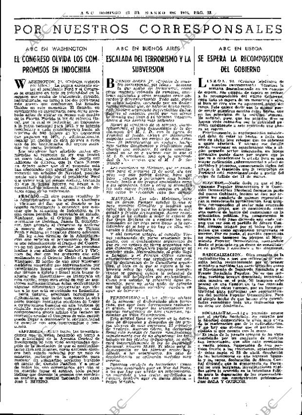 ABC MADRID 23-03-1975 página 25