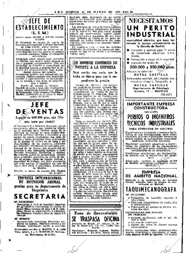 ABC MADRID 23-03-1975 página 88