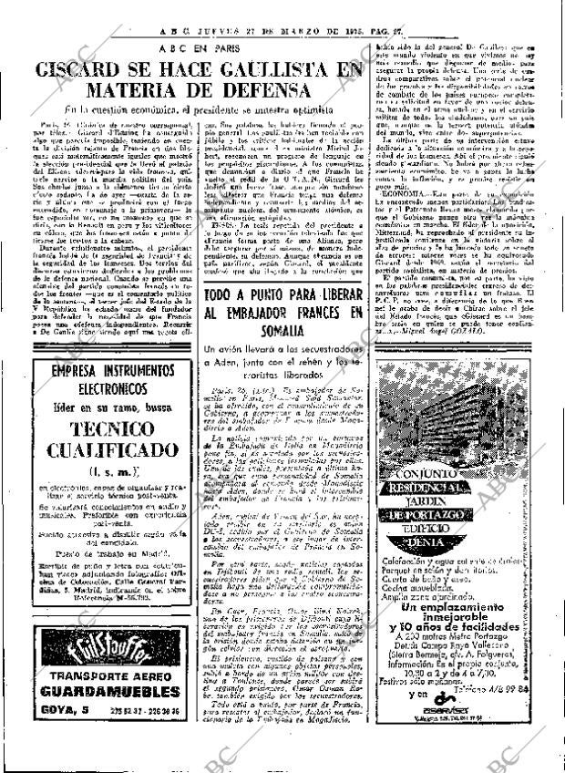 ABC MADRID 27-03-1975 página 27