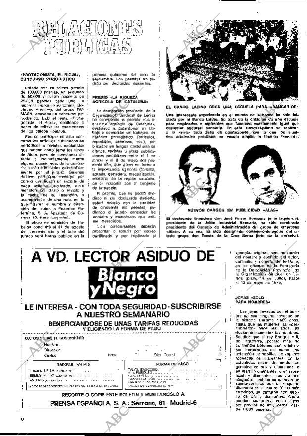 BLANCO Y NEGRO MADRID 29-03-1975 página 6