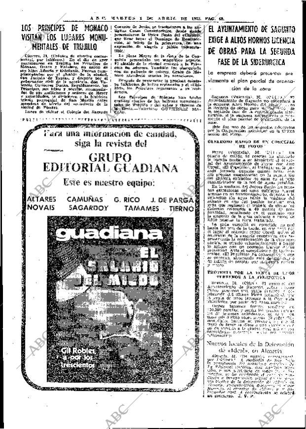 ABC MADRID 01-04-1975 página 47