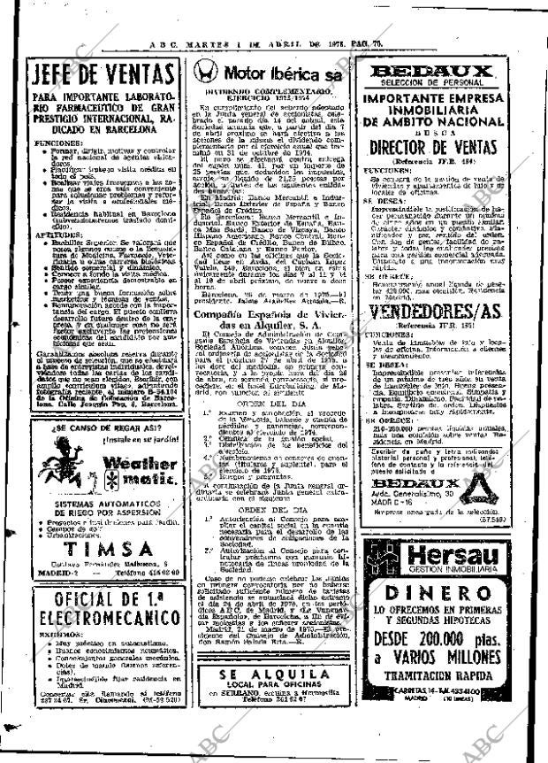 ABC MADRID 01-04-1975 página 68