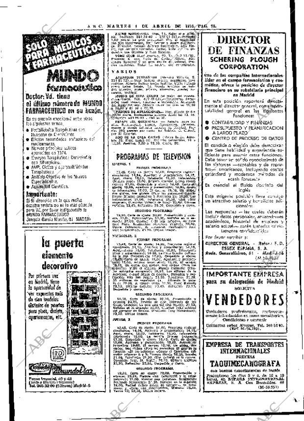 ABC MADRID 01-04-1975 página 77
