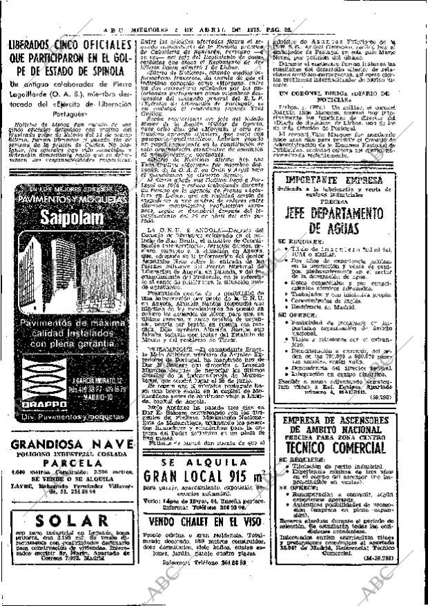 ABC MADRID 02-04-1975 página 28